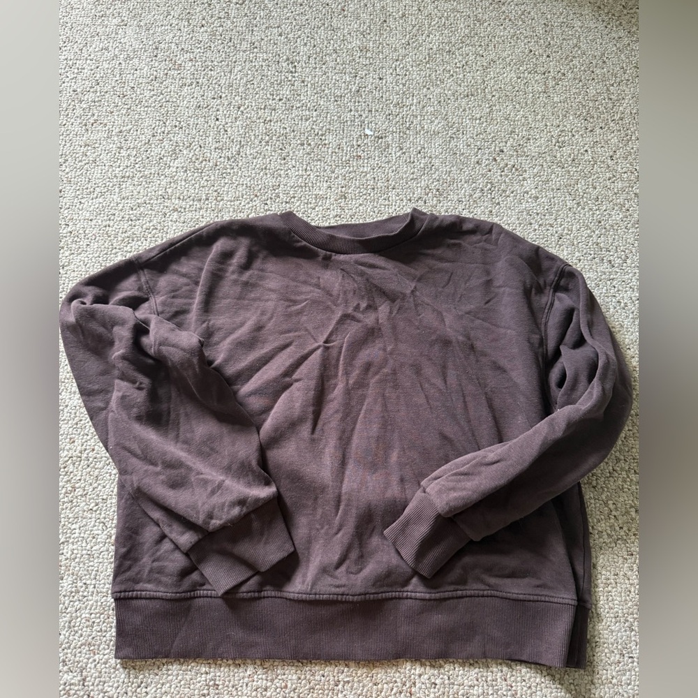 H&M Women's Brown Crewneck Sweater